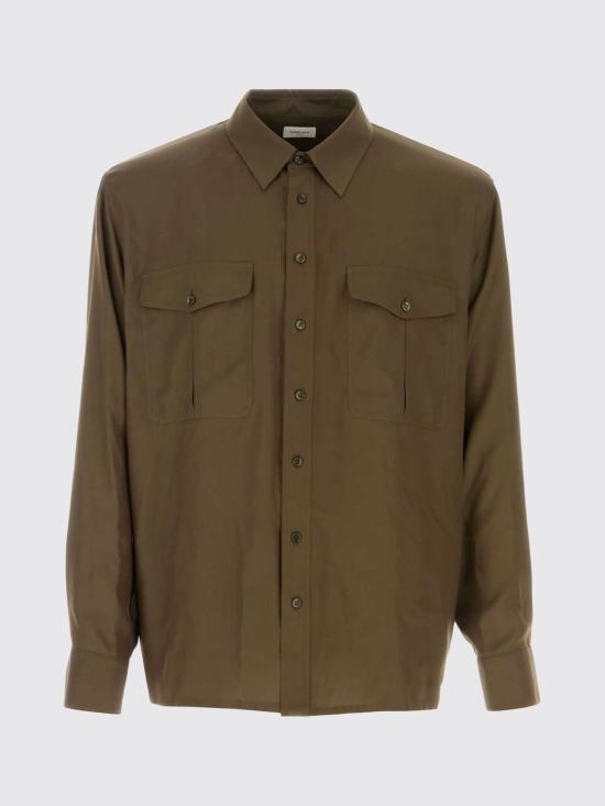 26SS 생로랑 긴팔 셔츠 854249Y1L27 1302 Kaki - SAINT LAURENT