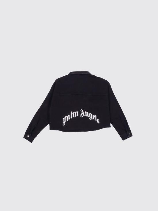 26SS [키즈] 팜앤젤스 셔츠 PGGE007S26FAB001 110 Black - PALM ANGELS