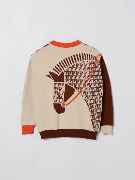 26SS [키즈] 펜디 풀오버 JMG138AVVS F1UPR Camel - FENDI