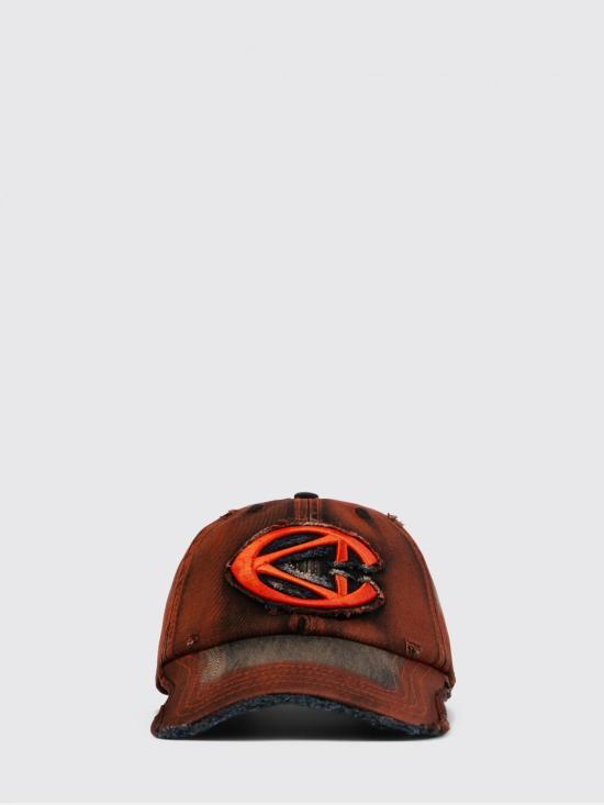 26SS 캠퍼 모자 AS00010 001 DISTORTED WASHED SPRAYED CAP 0 Orange