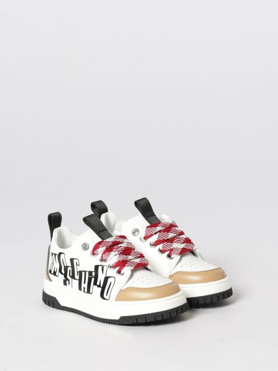 26SS [키즈] 모스키노 스니커즈 83090 4 White - MOSCHINO