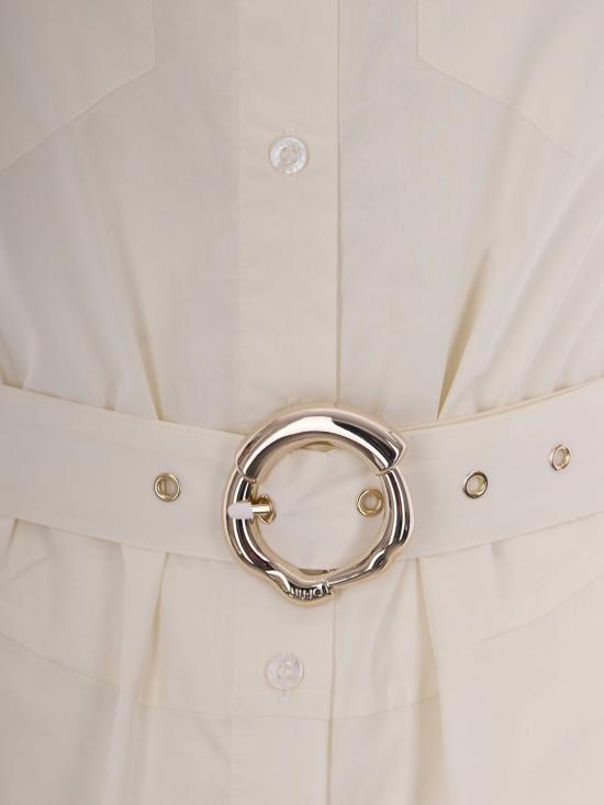26SS 리우조 미디 원피스 CA6365TS246 P9649 Yellow Cream - LIU JO