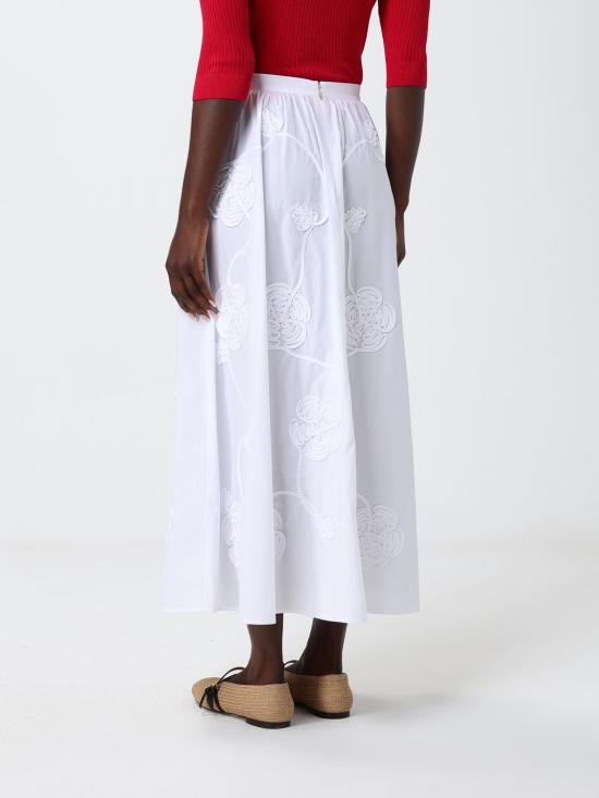 26SS 리우조 롱 스커트 CA6178T039A 11111 White - LIU JO