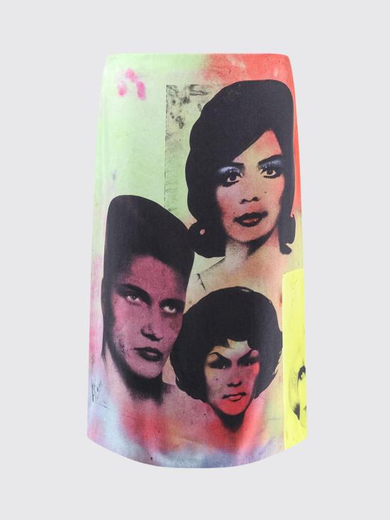 26SS 베르사체 미디 스커트 10246901A17913 5X000 Multicolor - VERSACE