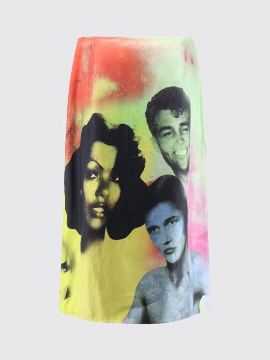 26SS 베르사체 미디 스커트 10246901A17913 5X000 Multicolor - VERSACE