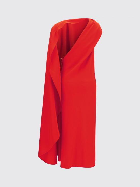 26SS 발렌시아가 롱 원피스 872272TUT55 3941 Red - BALENCIAGA