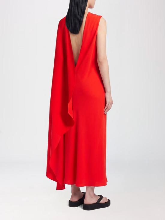 26SS 발렌시아가 롱 원피스 872272TUT55 3941 Red - BALENCIAGA