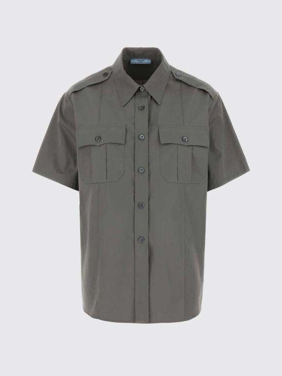 26SS 프라다 셔츠 P411JSOOO1XV2 F0D65 Grey