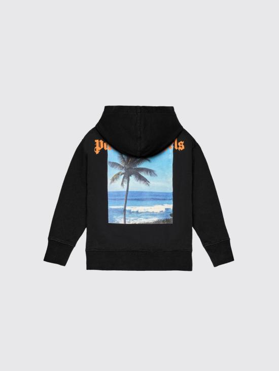 26SS [키즈] 팜앤젤스 풀오버 PBBB012S26FLE008 110 Black - PALM ANGELS