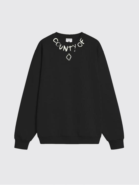 26SS 컨트리 오브 밀란 긴팔 티셔츠 S6CMMASW088 110 Black - COUNTY OF MILAN