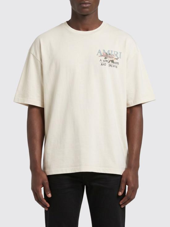 26SS 아미리 반팔 티셔츠 AMTOJR1095 ALABASTER Cream