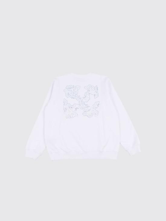 26SS [키즈] 오프화이트 풀오버 OGBA001S26FLE002 100 White - OFF WHITE