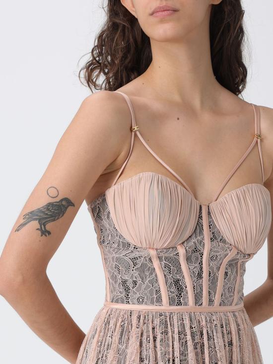 26SS 엘리자베타프랜치 미디 원피스 AB97162E2 EM3 Nude - ELISABETTA FRANCHI