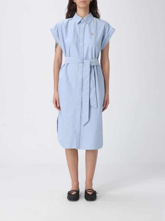 26SS 폴로 랄프로렌 미디 원피스 211A12907 001 Blue