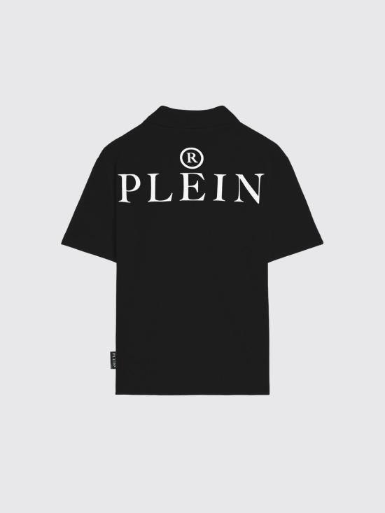 26SS [키즈] 필립 플레인 폴로 셔츠 S6PHJBPO043 110 Black - PHILIPP PLEIN