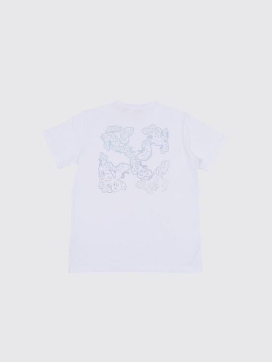 26SS [키즈] 오프화이트 티셔츠 OGAA001S26JER002 100 White - OFF WHITE