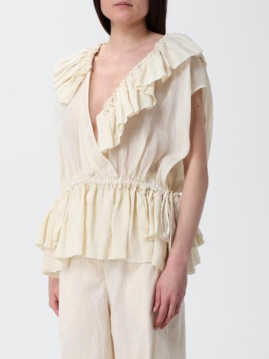 26SS 드리스 반 노튼 블라우스 0107103112 006 Ivory - DRIES VAN NOTEN