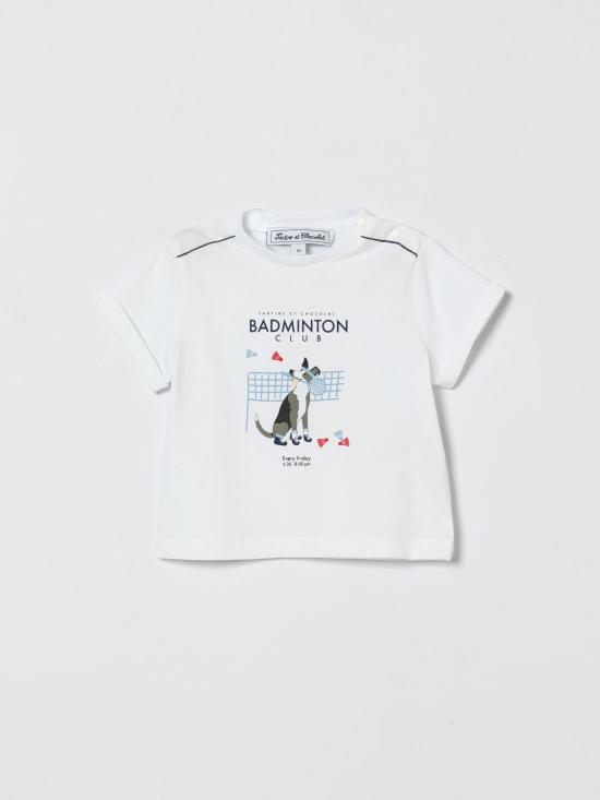 26SS [키즈] 타티네쇼콜라 티셔츠 CC10031 01 White