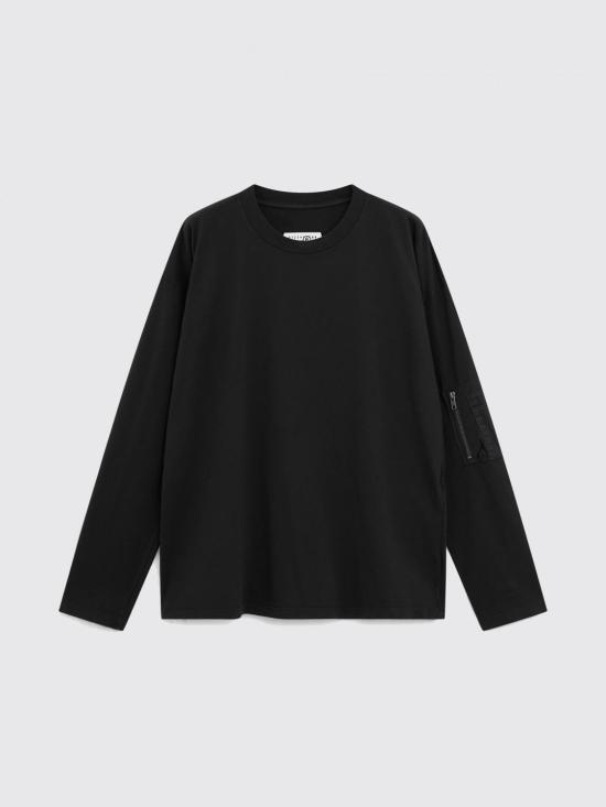 26SS MM6 메종마르지엘라 긴팔 티셔츠 SH0NH0022M20050 900 Black - MM6 MAISON MARGIELA