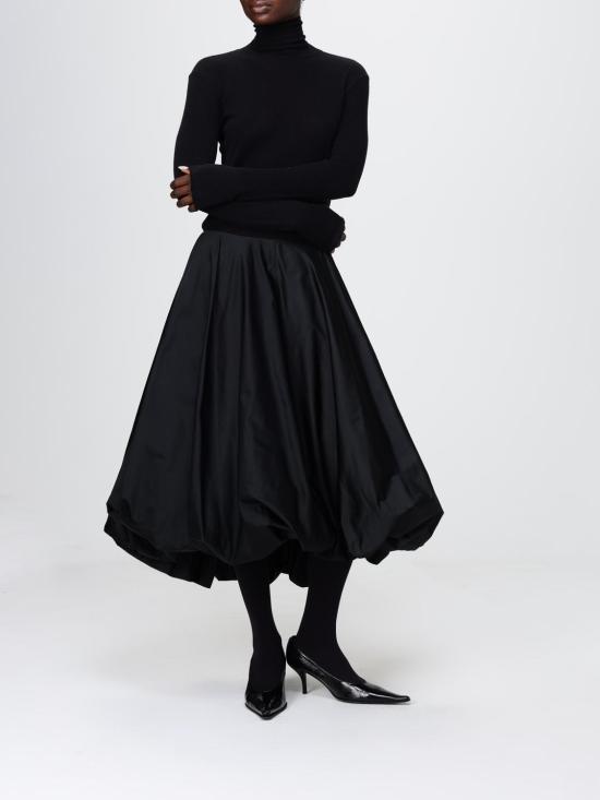 26SS 발렌시아가 롱 스커트 872332TJO61 1000 Black - BALENCIAGA