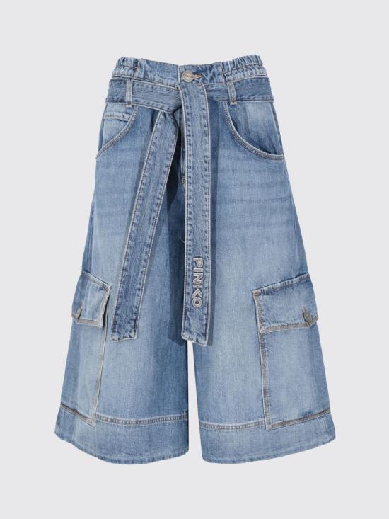 26SS 핑코 데님 숏팬츠 106269A323 PJO Blue - PINKO