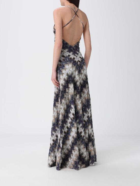 26SS 미소니 롱 원피스 DS26SG3ZBR015J S72RA Blue - MISSONI