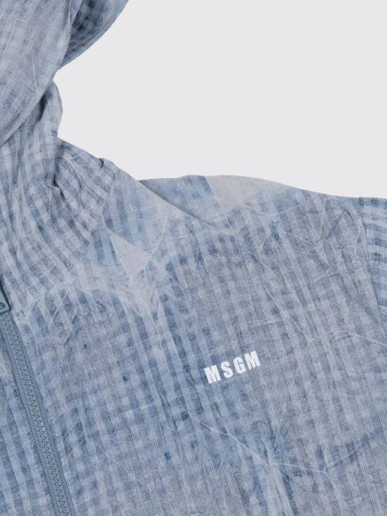 26SS [키즈] 엠에스지엠 캐주얼 자켓 MSJBJK146 126 Blue - MSGM