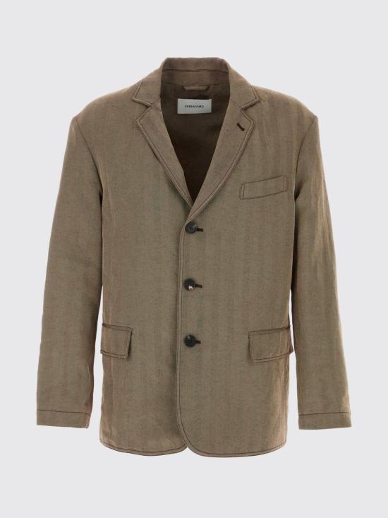 26SS 살바토레 페라가모 수트 자켓 145443 793134 EXPRESSOSAFARI Beige - SALVATORE FERRAGAMO