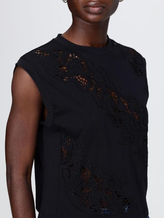 26SS 트윈셋 민소매 티셔츠 261TT2050 00006 Black - TWINSET