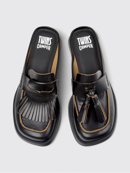26SS 캠퍼 뮬/슬리퍼 K201890 001 TWINS 0 Black - CAMPER