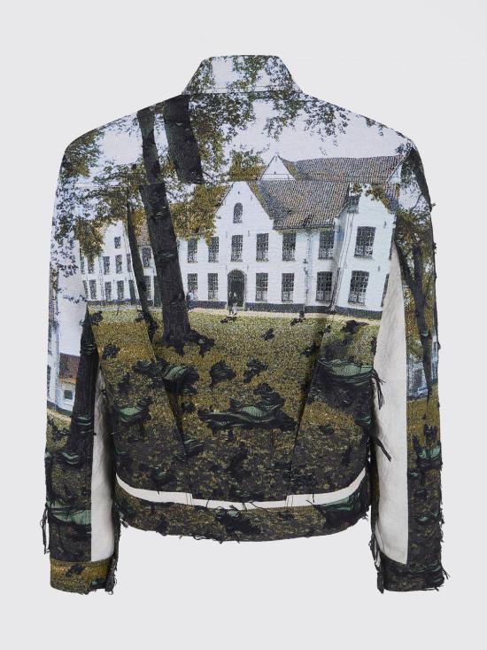 26SS 와타나베 준야 자켓 WQJ030 GREEN BLACK LIGHT BLUE Green - JUNYA WATANABE