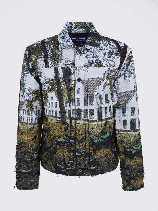 26SS 와타나베 준야 자켓 WQJ030 GREEN BLACK LIGHT BLUE Green - JUNYA WATANABE