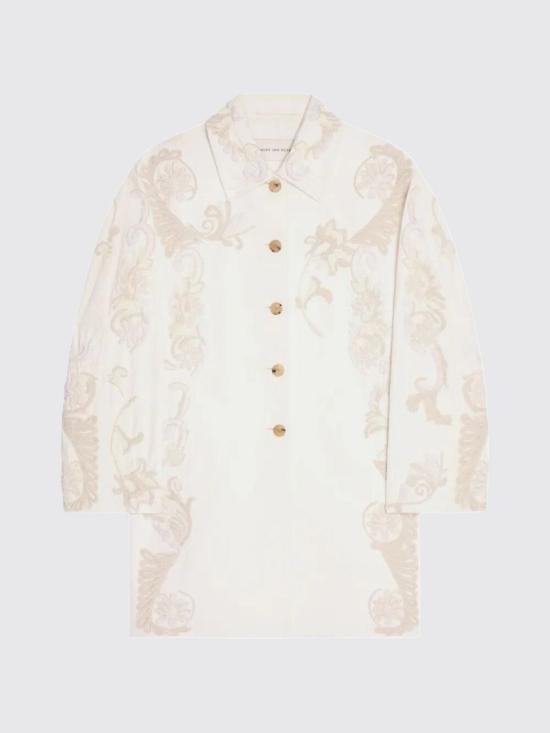 26SS 드리스 반 노튼 코트 2610102843399 008 White - DRIES VAN NOTEN