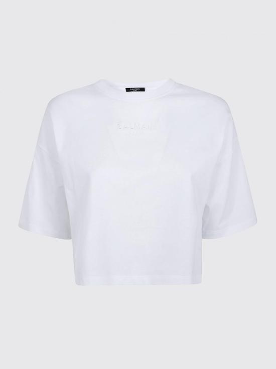 26SS 발망 반팔 티셔츠 GF0EE145BD10 GDI White - BALMAIN