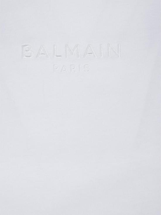 26SS 발망 반팔 티셔츠 GF0EE145BD10 GDI White - BALMAIN