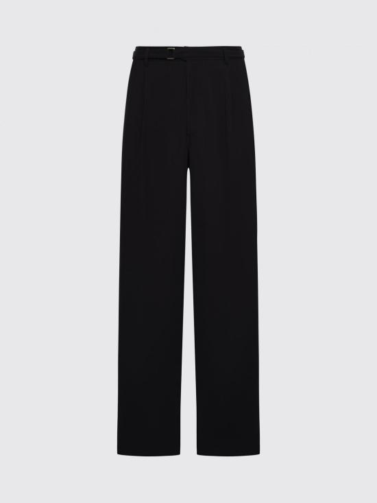 26SS 조르지오 아르마니 스트레이트 팬츠 GM003383TE10069 UC001 Black - GIORGIO ARMANI