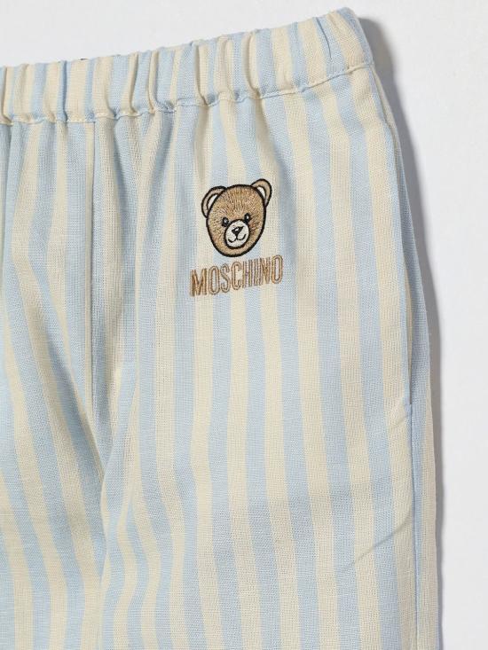 26SS [키즈] 모스키노 트레이닝/조거 팬츠 MUP05ULUE01 86024 White - MOSCHINO