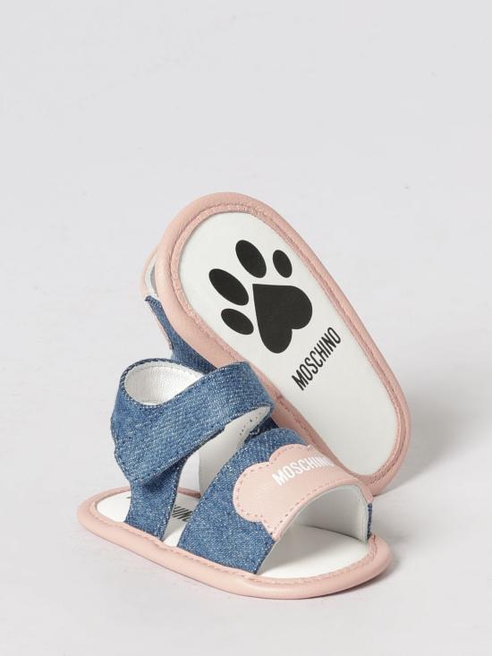 26SS [키즈] 모스키노 스니커즈 82874 1 Denim - MOSCHINO