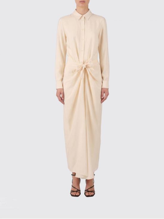 26SS 엠포리오 아르마니 롱 원피스 EW003310AF20492 U1058 Yellow Cream