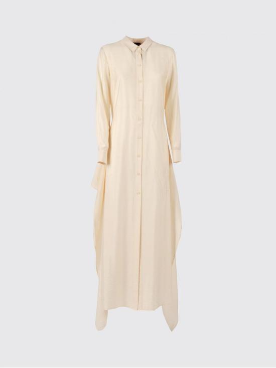 26SS 엠포리오 아르마니 롱 원피스 EW003310AF20492 U1058 Yellow Cream - EMPORIO ARMANI