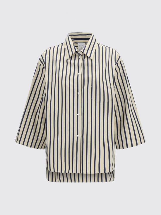 26SS 사라로카 셔츠 S1A1587SA11842 989 Navy - SARA ROKA