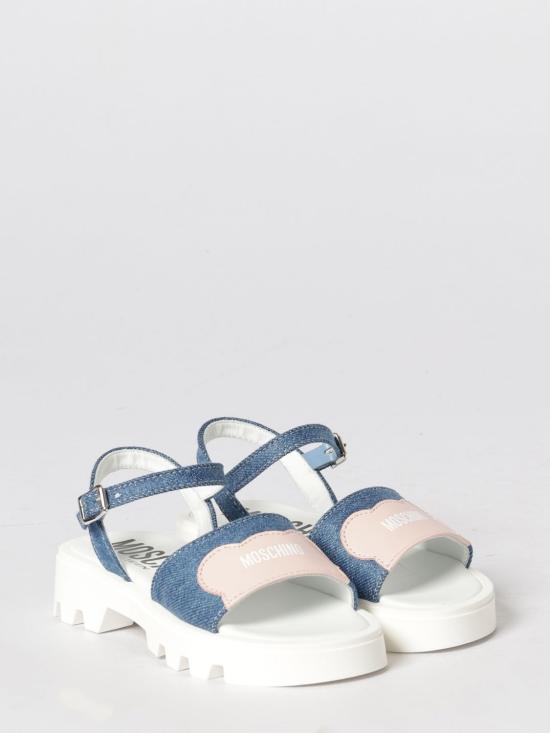 26SS [키즈] 모스키노 스니커즈 83005 1 Denim - MOSCHINO