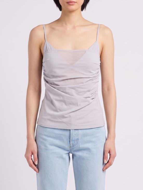 26SS 파트리지아페페 민소매 티셔츠 2C1671A743 S767 Grey