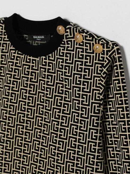 26SS [키즈] 발망 풀오버 BX4P00Z2411 106 Cream - BALMAIN