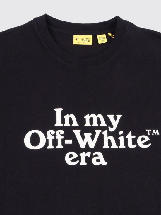 26SS [키즈] 오프화이트 티셔츠 OBAA002S26JER007 001 Black - OFF WHITE