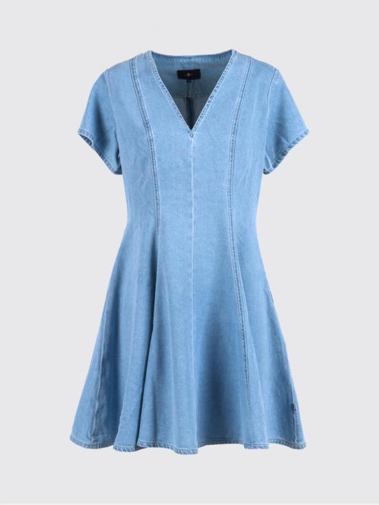 26SS 세븐포올맨카인드 데님 원피스 7U7STE38 1BA Blue - 7 FOR ALL MANKIND