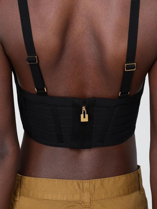 26SS 엘리자베타프랜치 민소매 티셔츠 TK82D62E2 110 Black - ELISABETTA FRANCHI