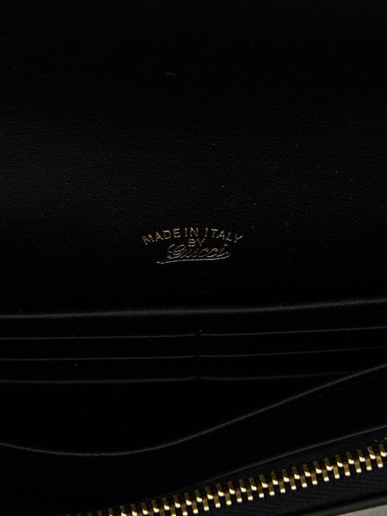 26SS 구찌 홀스빗 웹 스트랩 지갑 867120AAGOQ 1057 Black - GUCCI