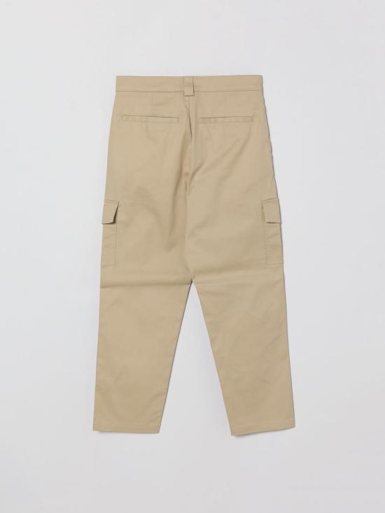 26SS [키즈] 발망 스트레이트 팬츠 BY6R00G0197 107 Beige - BALMAIN