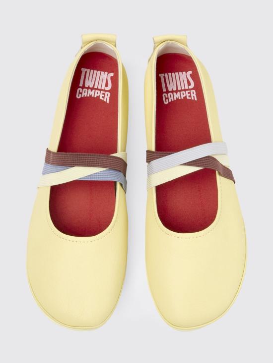 26SS 캠퍼 플랫 슈즈 K201665 013 TWINS 0 Yellow - CAMPER